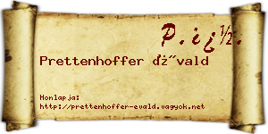 Prettenhoffer Évald névjegykártya